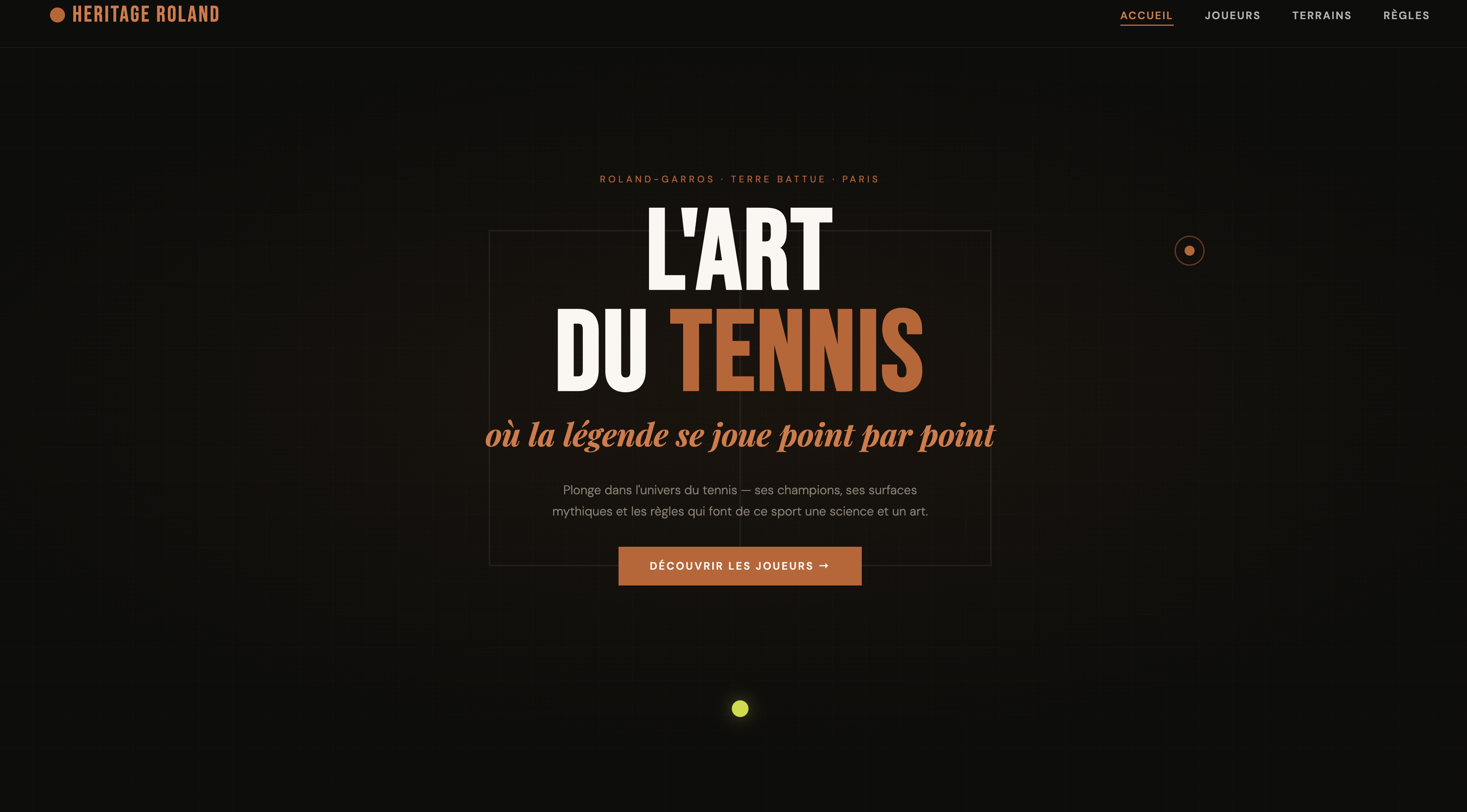 Aperçu du site Héritage Roland