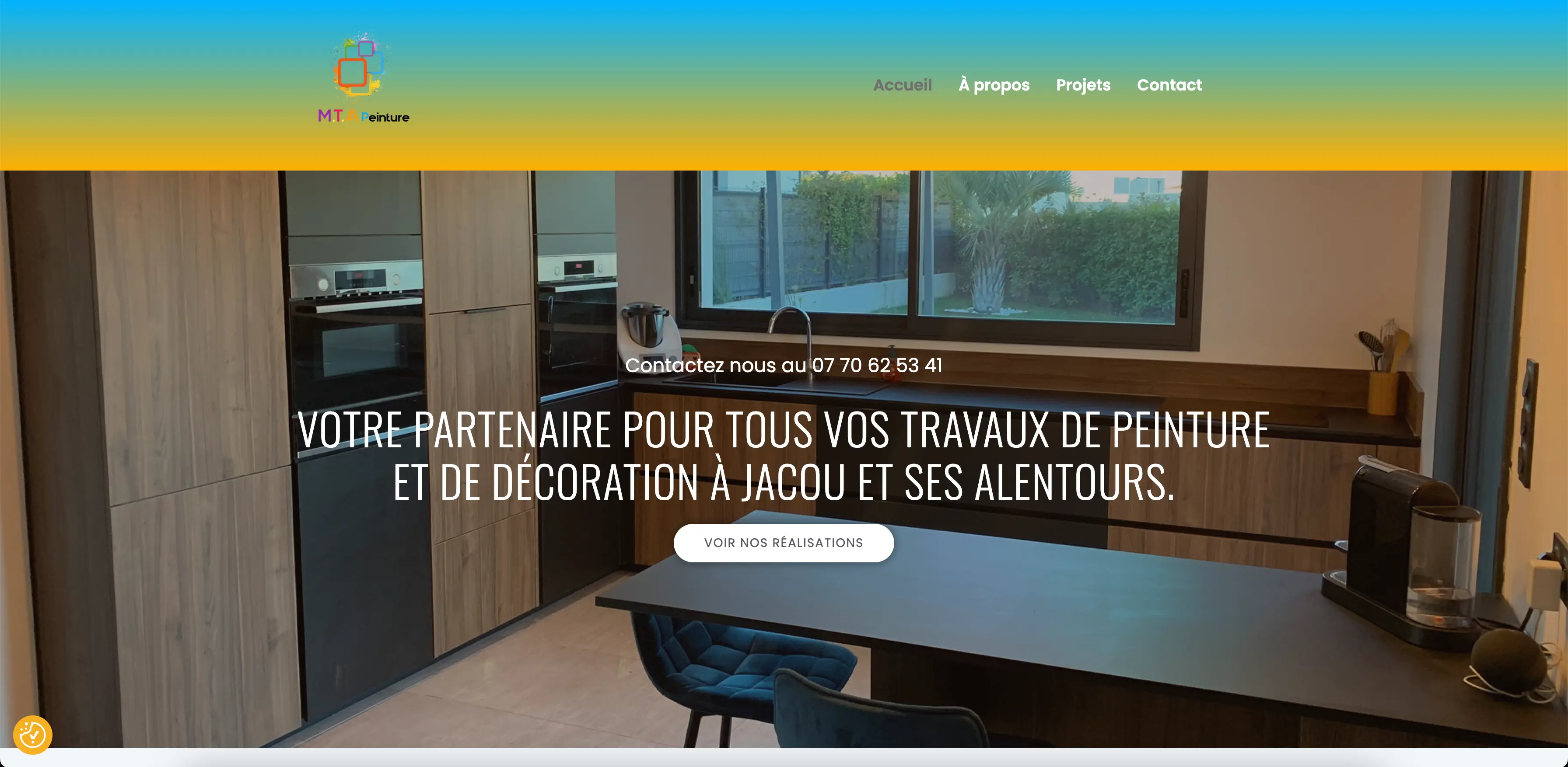 Aperçu du site MTA Peinture